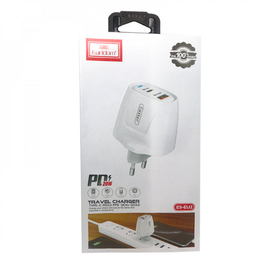 Home Charger | 20W | 1U | PD - Earldom ES-EU2