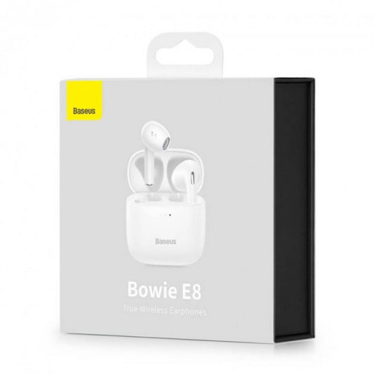 Bluetooth headset TWS – Baseus (NGE8) Bowie E8 – NGE8-02 White