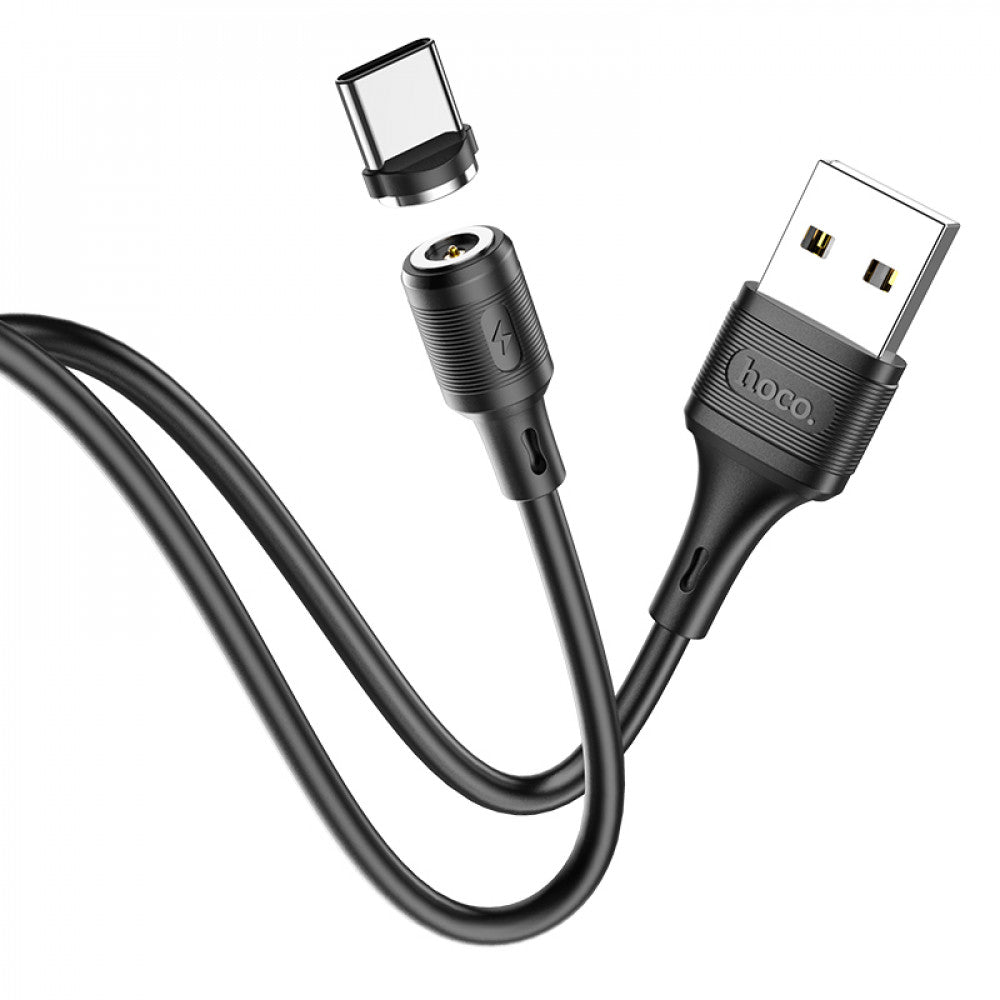 USB C cable 2.4A (1m) – Hoco X52 Magnetic – Black