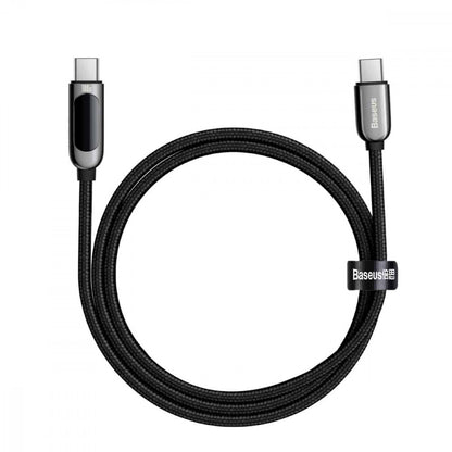 USB C to C Cable 100W PD (1m) – Baseus (CATSK-B) Display – CATSK-B01 Black