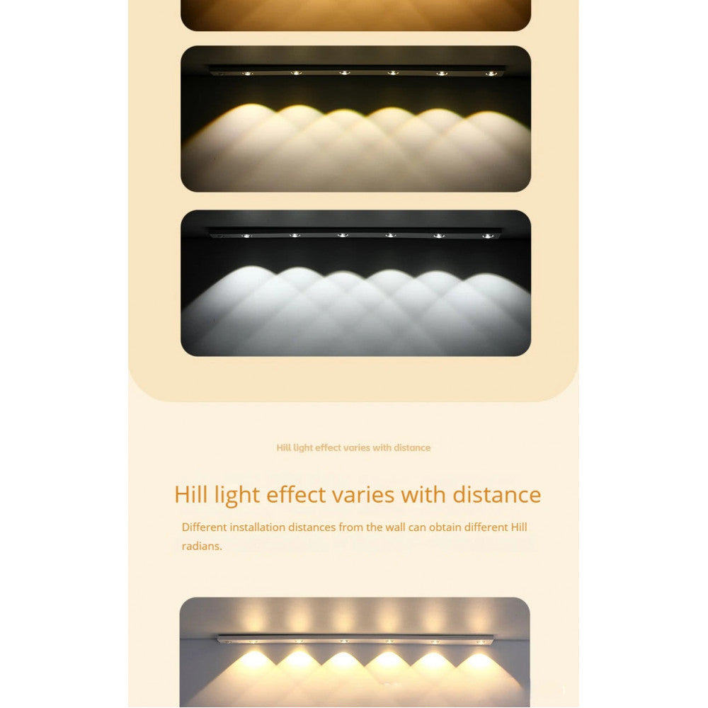 LED lamp with motion sensor 3 lamps 30 s Rechargeable