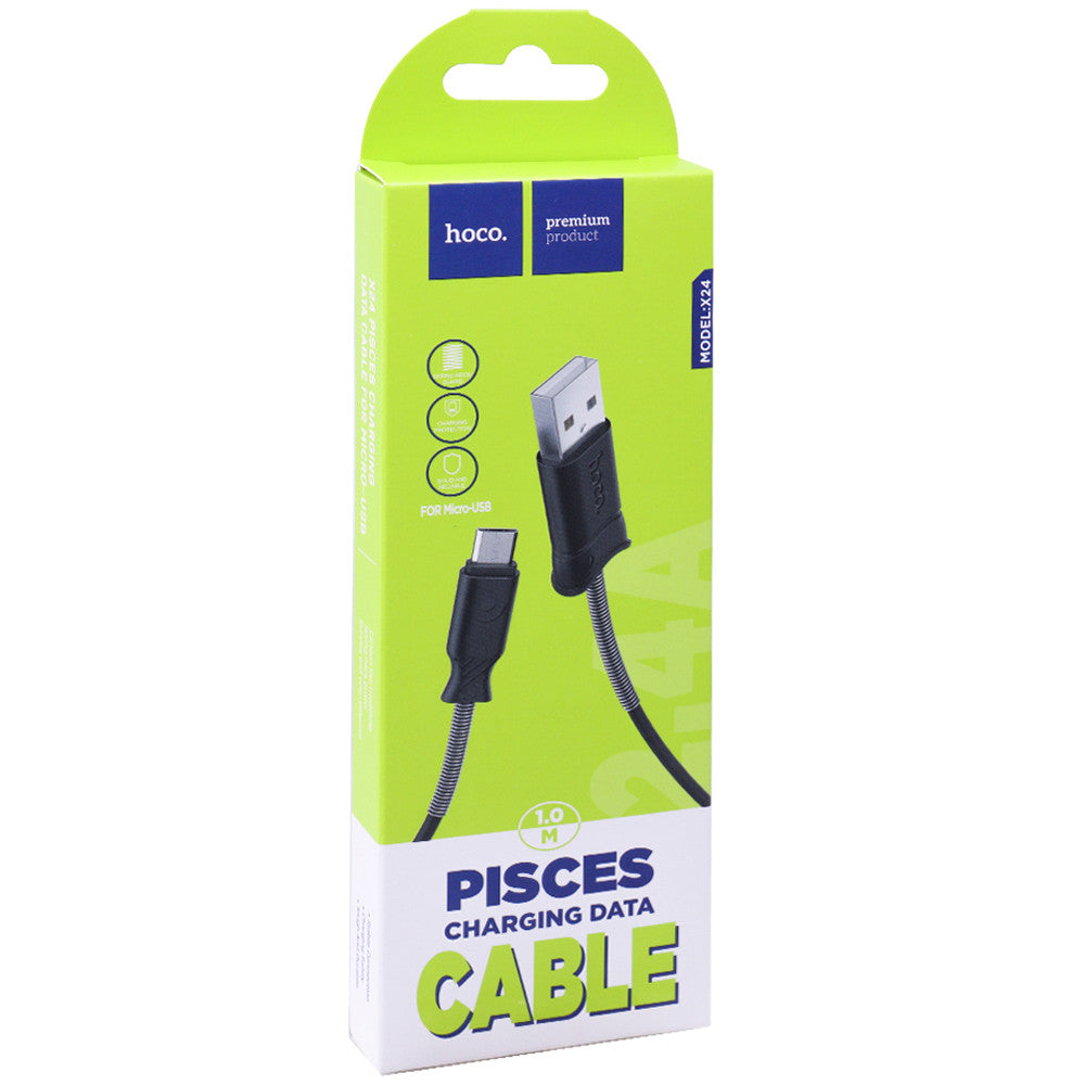 Lightning cable 2A (1m) – Hoco X24 – Black