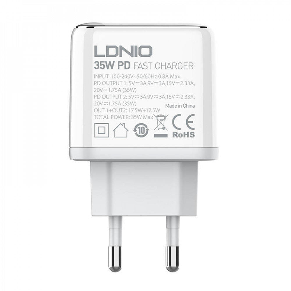 Home Charger | 35W | 2C – Ldnio A2528C White