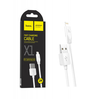 Lightning Cable 2.1A (1m) — Hoco X1 — White