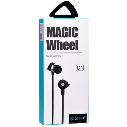 Headphones with microphone 3.5mm – Celebrat D1 – Black