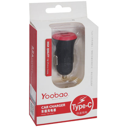 Car Charger | 2.0A | 1U | 1M – Yoobao YBCCAR1 Black