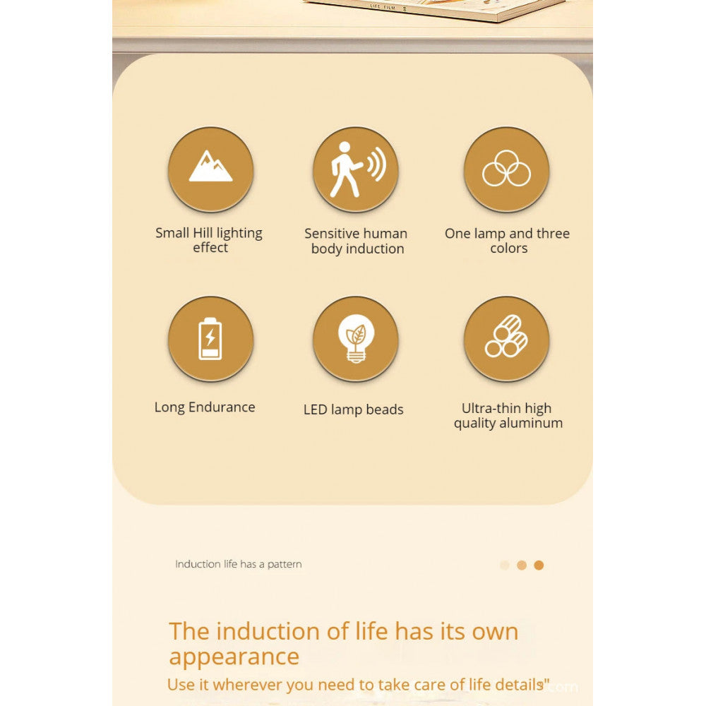 LED lamp with motion sensor 6 lamps 60 cm Rechargeable