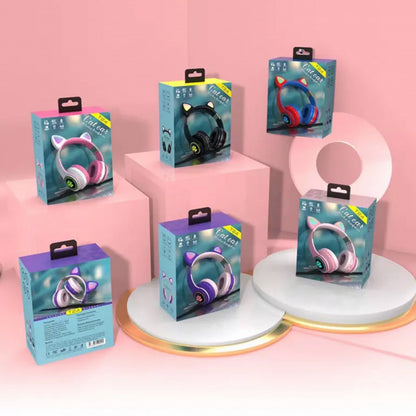 Bluetooth headphones – TUCCI T24 LED – Pink