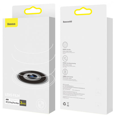Zahisne sklo Baseus (SGQK000102) Full-Frame Lens Film - iPhone 13 Pro 6.1" ; iP13 Pro Max 6.7" Triple Camera 2021 (2pcs/pack) - SGQK000102 Transparent