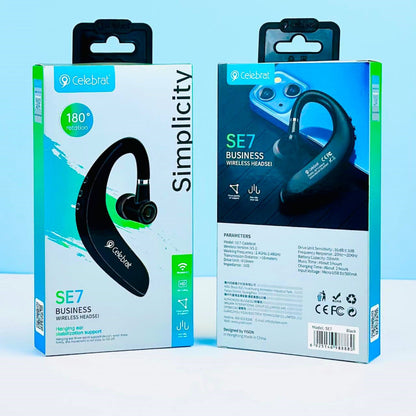 §Bluetooth headset – Celebrat SE7 – Black