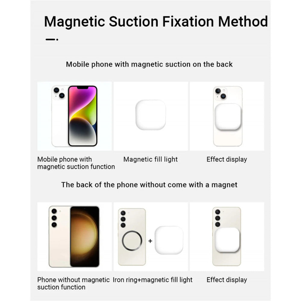 Selfie flash rechargeable with MagSafe and clip F-622