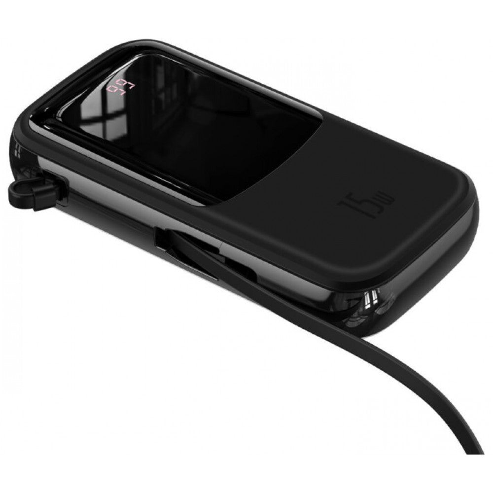 Power Bank 20000 mAh | 15W | Digital Display - Baseus (PPQD-G) - PPQD-G01 Black
