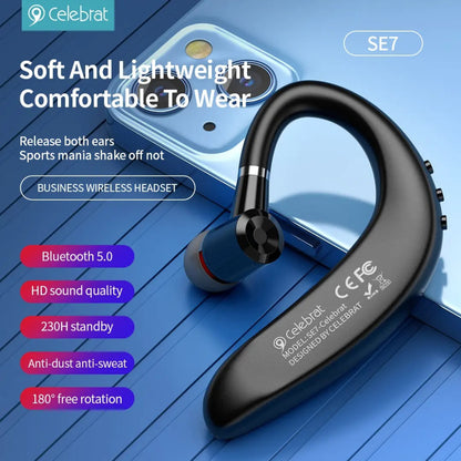 §Bluetooth headset – Celebrat SE7 – Black