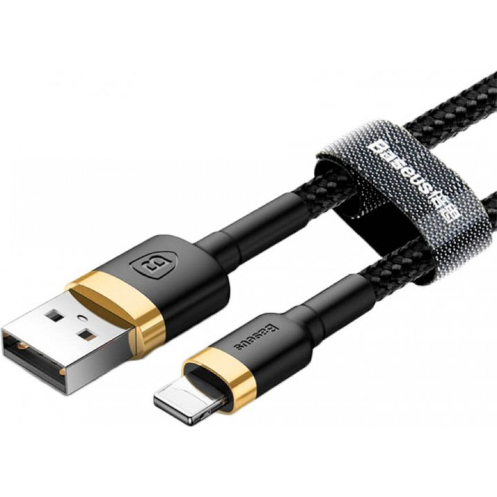 Lightning cable 1.5A (2m) - Baseus (CALKLF-CV1) Cafule Series Gold &amp; Black - CALKLF-CV1 Gold+Black