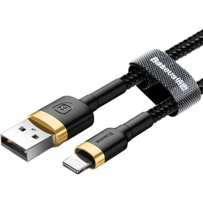 Lightning cable 1.5A (2m) - Baseus (CALKLF-CV1) Cafule Series Gold &amp; Black - CALKLF-CV1 Gold+Black