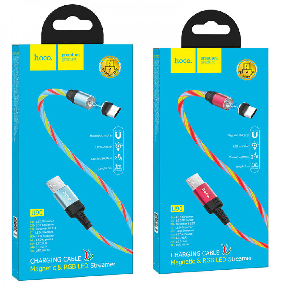 Cable Micro 2A (1m) – Hoco U90 – Blue
