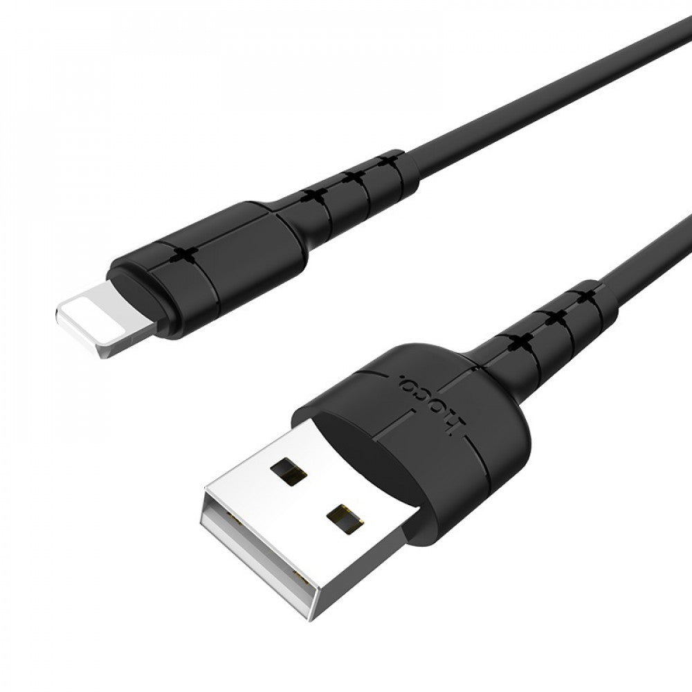 Lightning cable 2A (1.2m) – Hoco X30 Black – Black