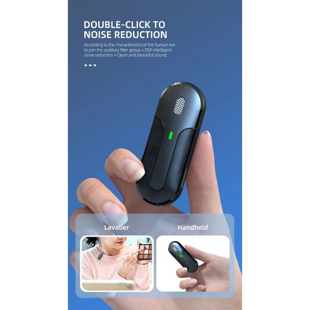 Wireless microphone for Lightning phone - Veron M8-L with charging case