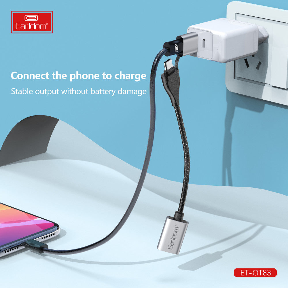 Adapter OTG USB C &amp; USB A To USB3.0 – Earldom ET-OT83 2 in 1