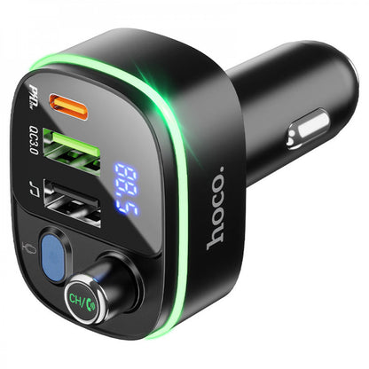 Fm Transmitter MP3 | Car Charger | 3.0A | PD20W | 2U – Hoco E62 – Black