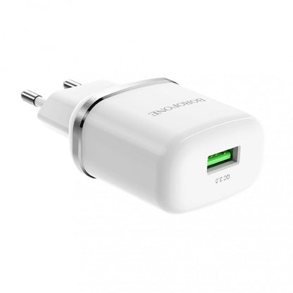 Home Charger | 18W | QC3.0 – Borofone BA36A – White