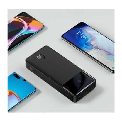 Power Bank 20000 mAh | 15W | Digital Display - Baseus (PPDML-J02) - PPDML-J02 White