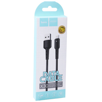 Lightning cable 2A (1.2m) – Hoco X30 Black – Black