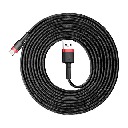 Lightning cable 2.4A (1m) – Baseus (CALKLF) Cafule Series – CALKLF-BV3 Gold+Blue