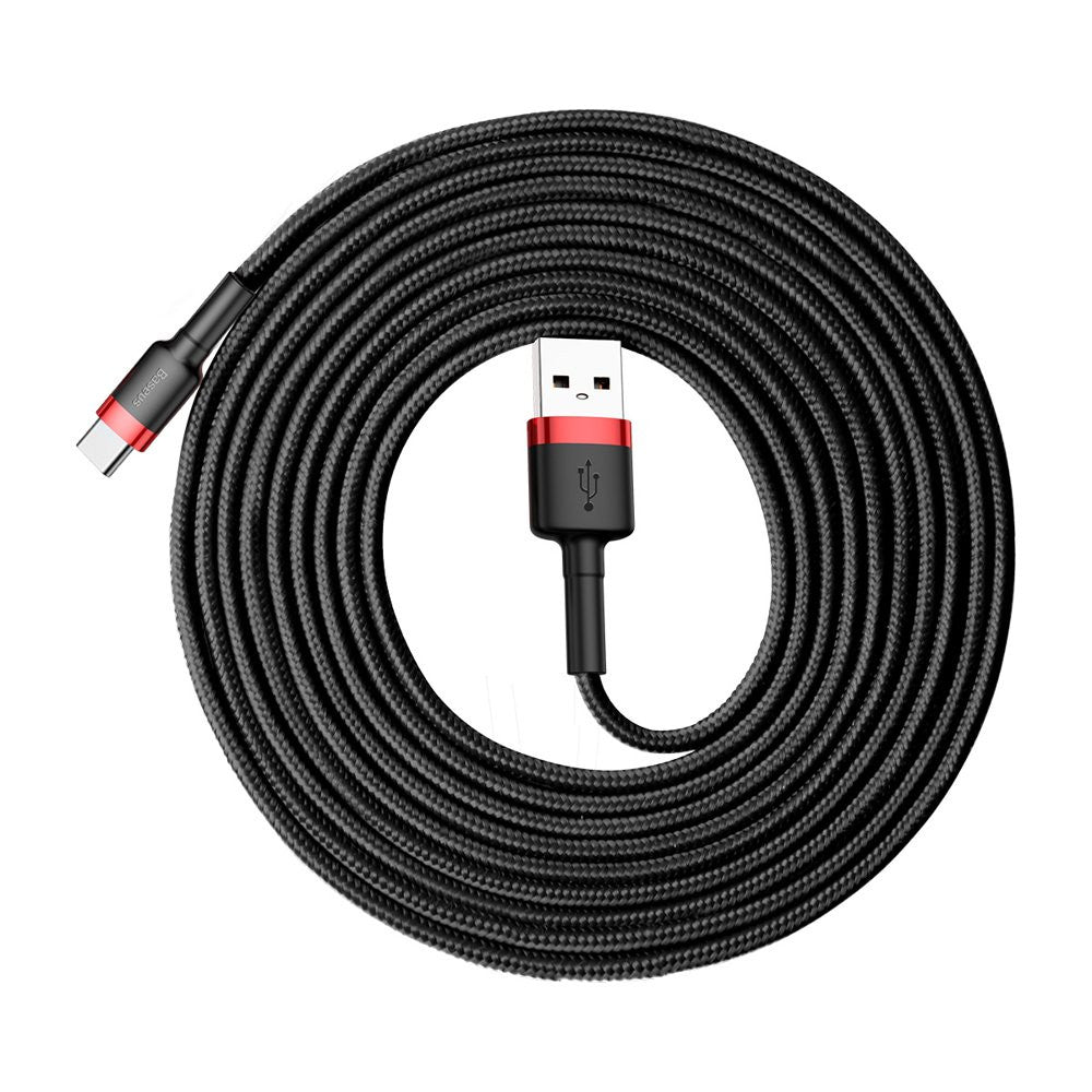 Lightning cable 2.4A (1m) – Baseus (CALKLF) Cafule Series – CALKLF-BV1 Gold+Black