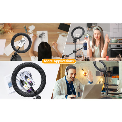 Ring lamp LED 360 Veron F-537S 10" 3300K - 6000K + holder + remote + tripod stand