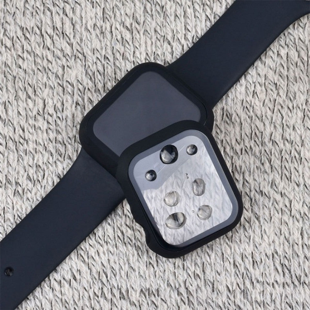 Reminets Silicon &amp; Glass – Apple Watch 38 mm | 40mm - Black