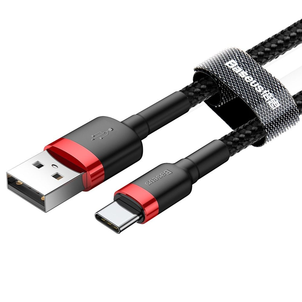 Lightning cable 2.4A (1m) – Baseus (CALKLF) Cafule Series – CALKLF-BG1 Gray+Black