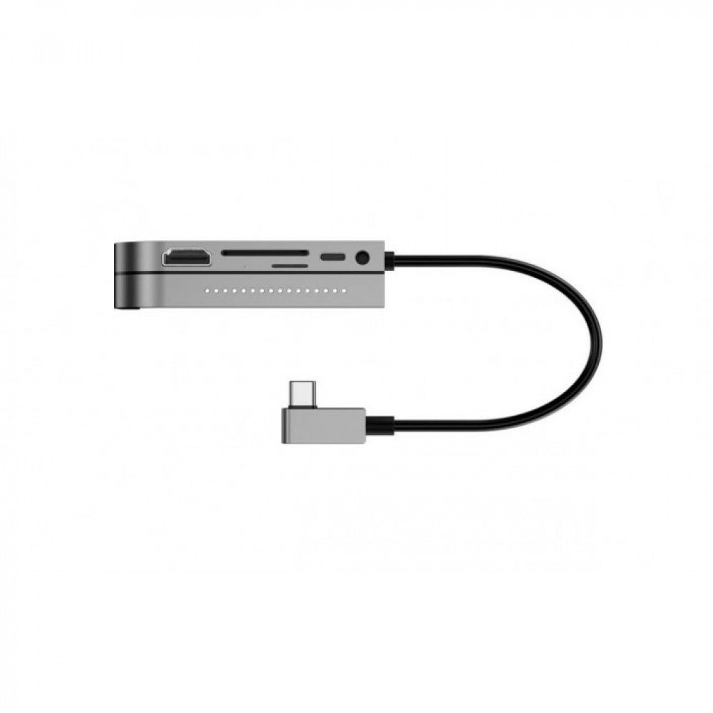 HUB USB C – Baseus(CAHUB-CWJ0G) Bend Angle No.7 Multifunctional Type-C HUB Converter(Upgrade) Space Gray