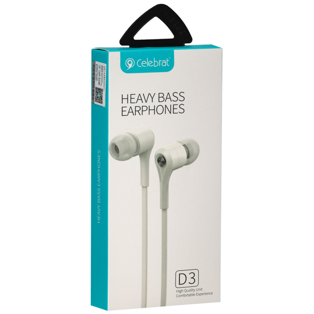 Headphones with microphone 3.5mm – Celebrat D3 – Black