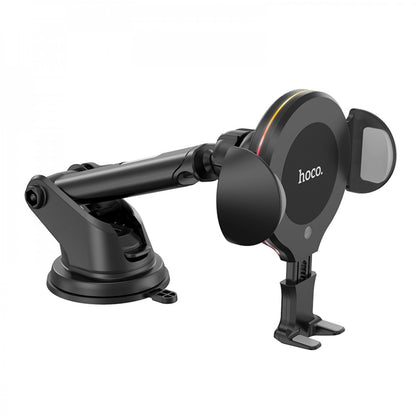Car Holder Hoco CA60 Aspiring infrared sensor wireless charging – black