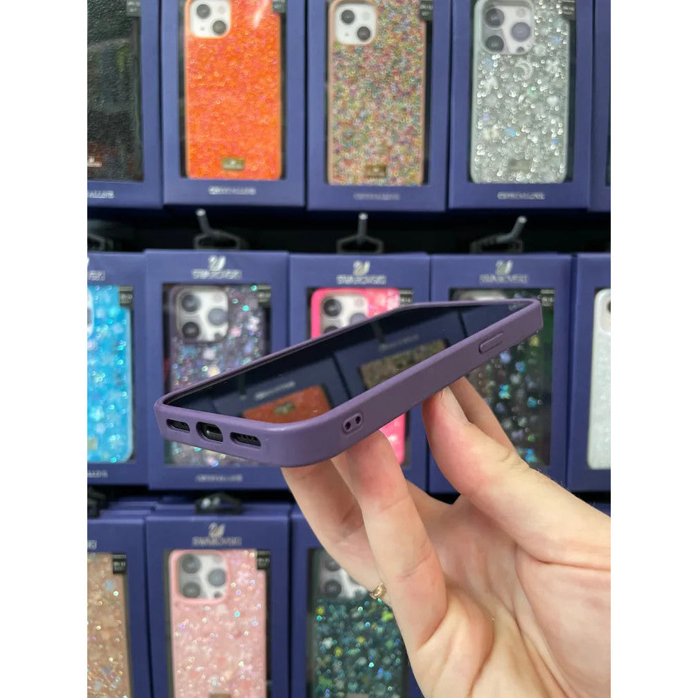 Bling World Swarovski Case (TPU) for iPhone 15 Pro - Light Purple