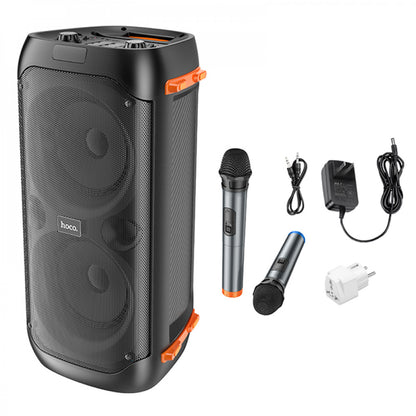 Bluetooth Speaker &amp; 2 Microphones – Hoco BS53 Manhattan – Black