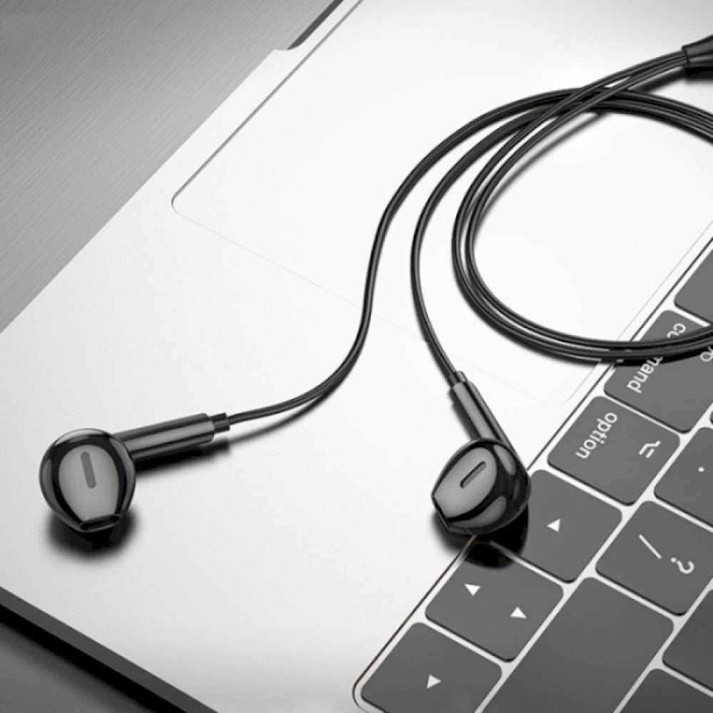 Type C headphones with microphone – Borofone BM71 Light Song – Black