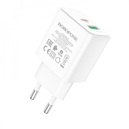 Home Charger | 20W | PD | QC3.0 – Borofone BA67A – White