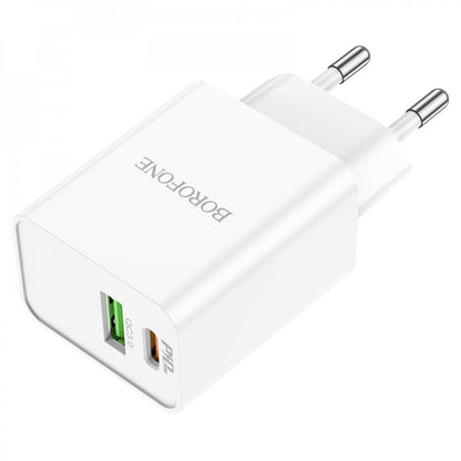 Home Charger | 20W | PD | QC3.0 – Borofone BA69A – White