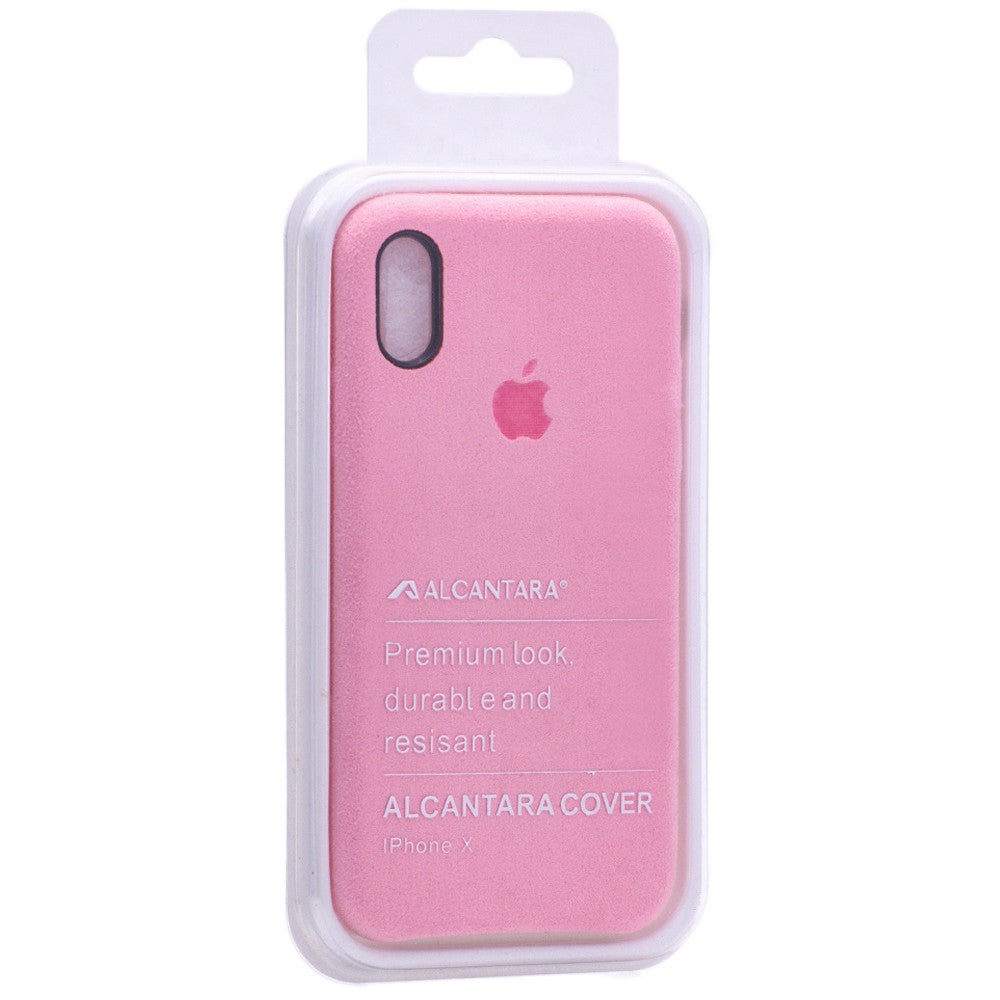 Alcantara Cover - iPhone X; XS - Pink