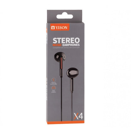 Headphones with microphone 3.5mm – Yison X4 – White