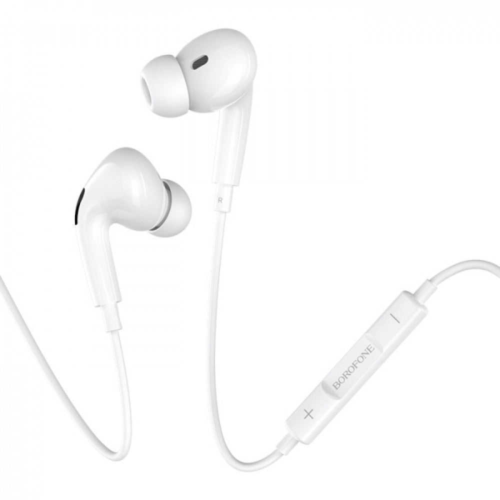 Lightning headphones with microphone – Borofone BM30 Pro – White