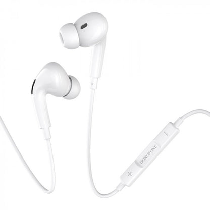 Lightning headphones with microphone – Borofone BM30 Pro – White