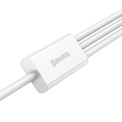 Cable 3 in 1 (L, M, C) 3.5A (1.5m) – Baseus (CAMLTYS-02) Superior Series – CAMLTYS-02 White