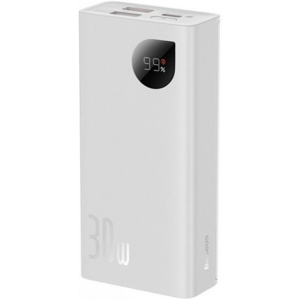 Power Bank 10000 mAh | 30W | Digital Display - Baseus (PPAD040) - PPAD040002 White
