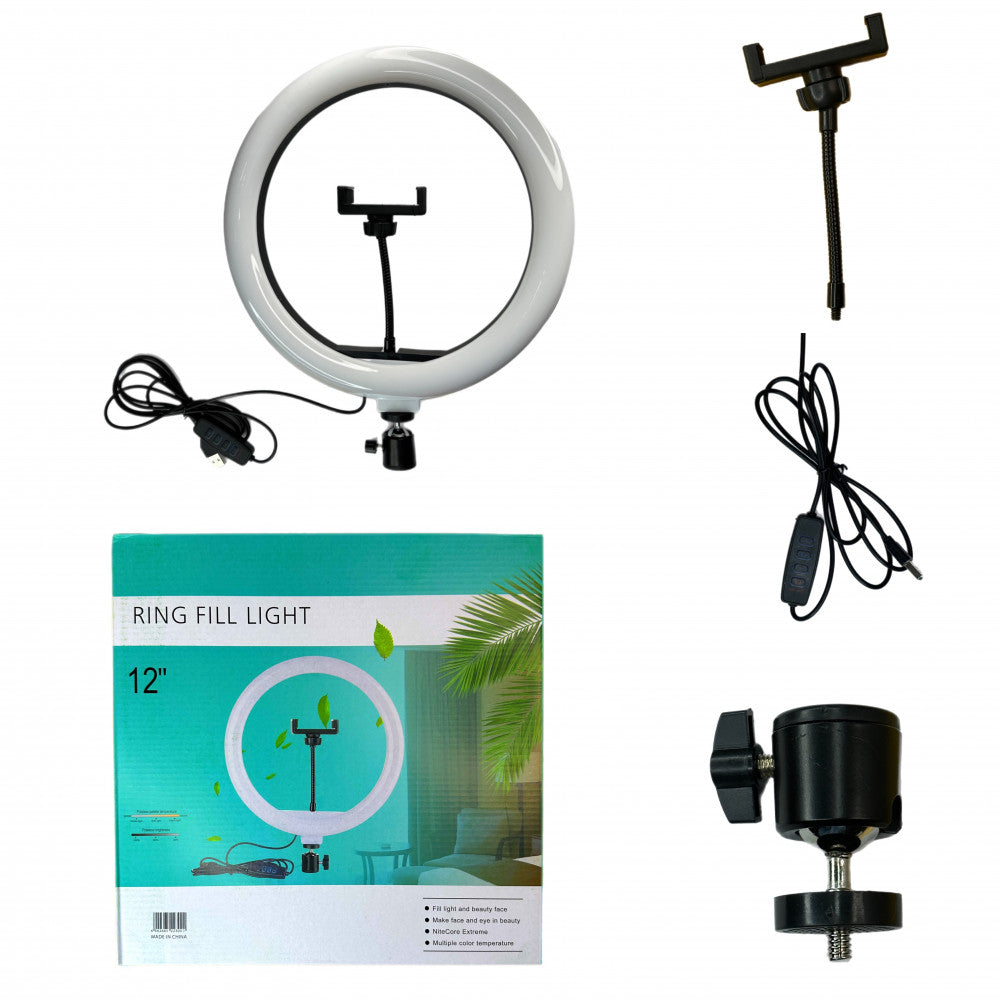 LED Ring Light 30 cm 12" | 168 Lights | USB QX300