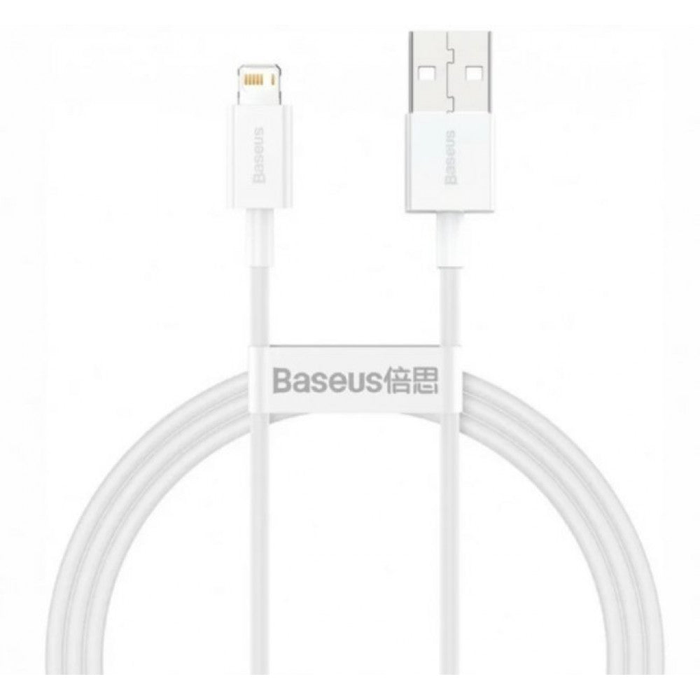 Lightning cable 2.4A (1.5m) – Baseus (CALYS-B) Superior Series – CALYS-B02 White