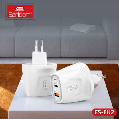 Home Charger | 20W | 1U | PD - Earldom ES-EU2