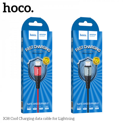 Lightning Cable 2.4A (1m) — Hoco X38 — Red